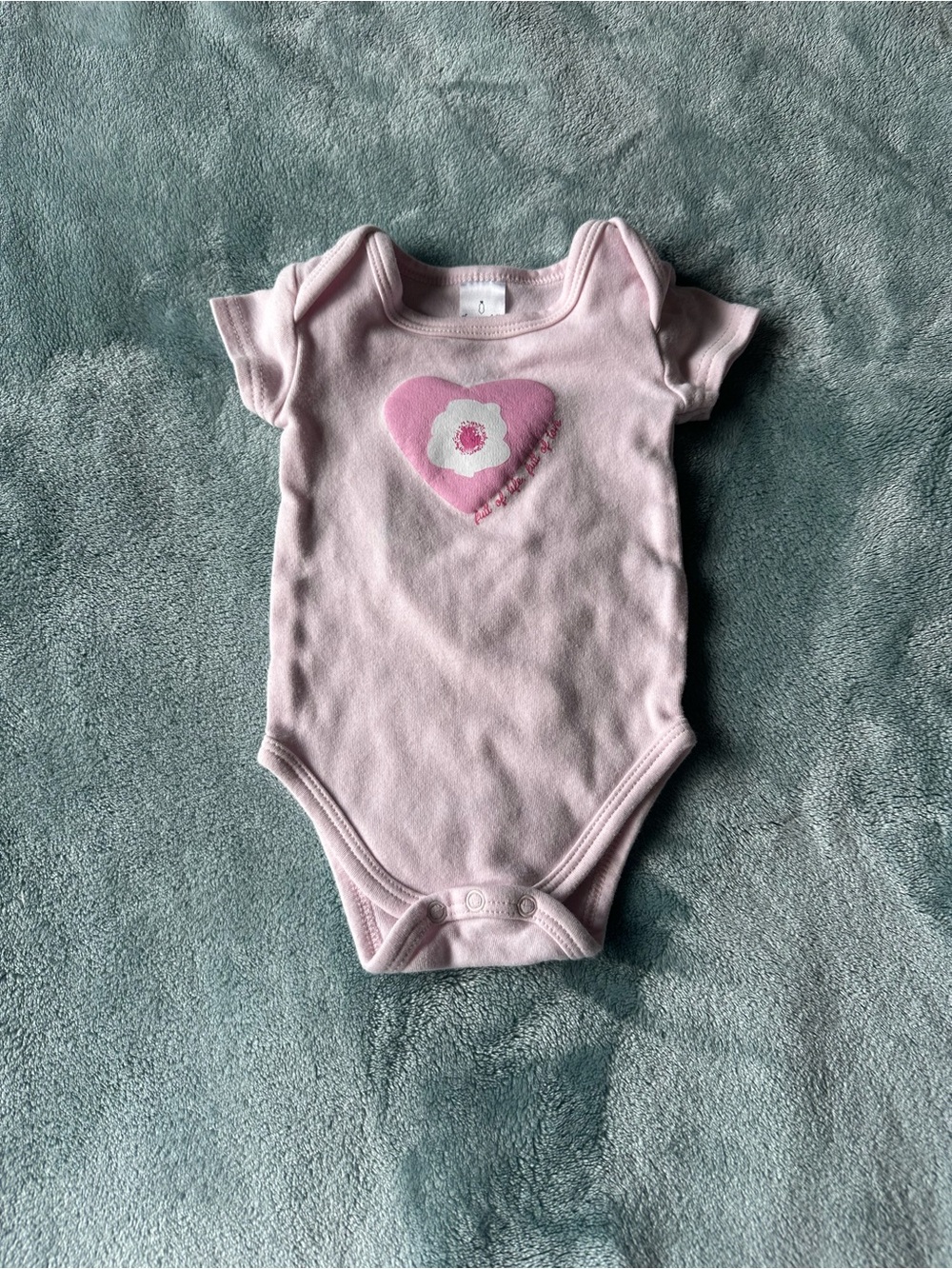 Pink Heart Baby Onesie